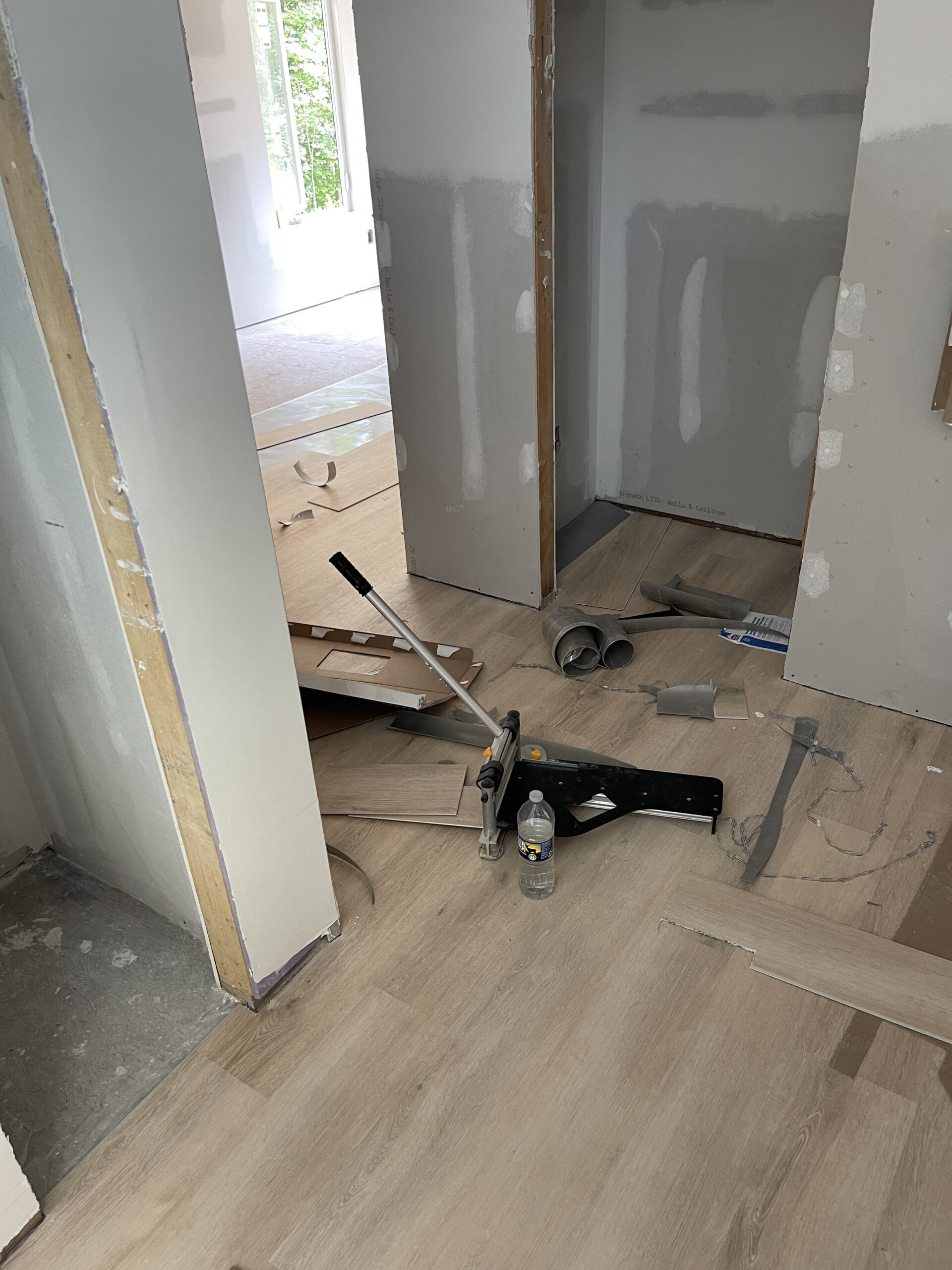 2023 07 03 Greensboro NC 2800SF LVP Installation hallway during 5