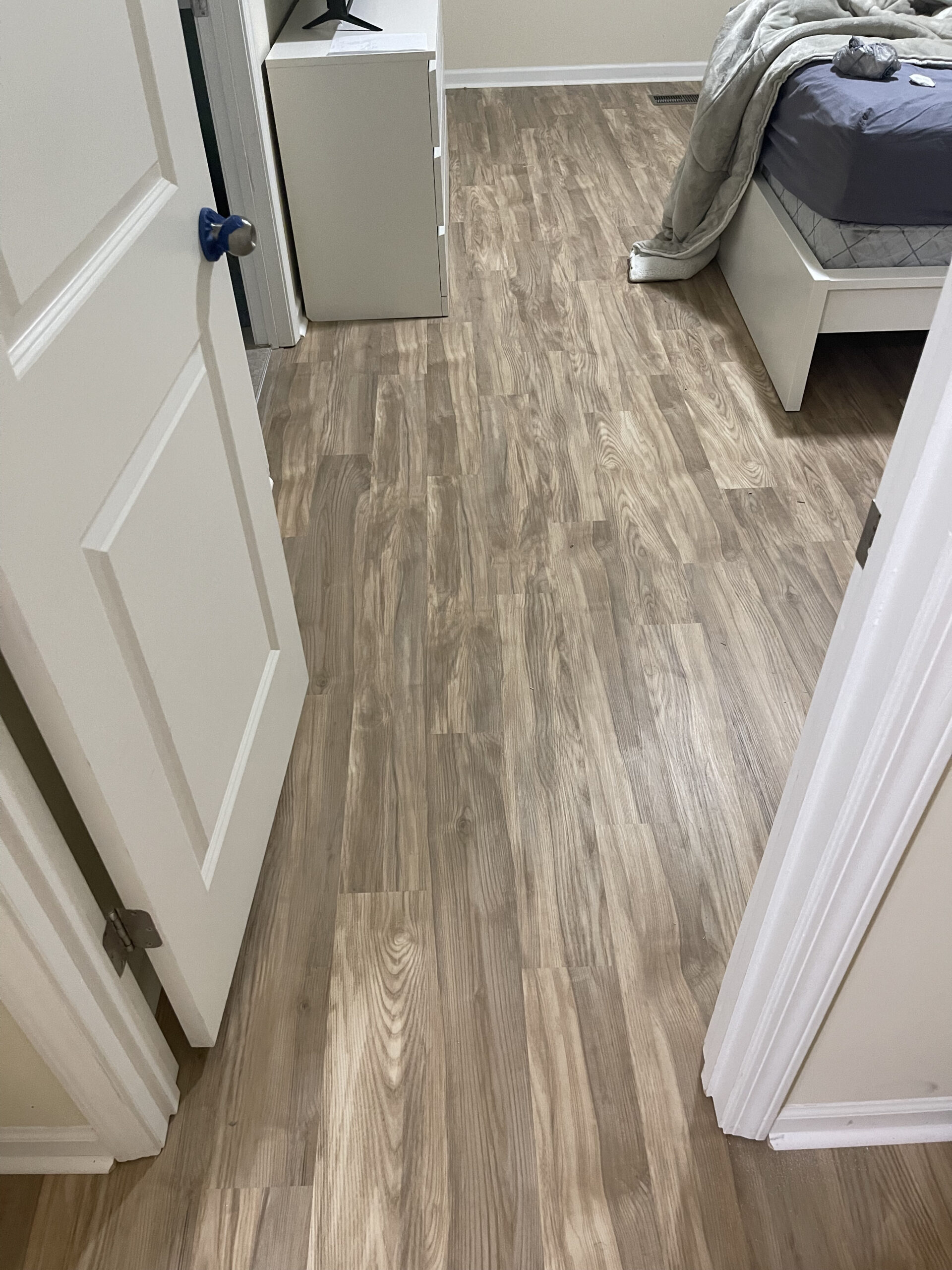 2024 01 07 Durham Morrisville NC LVP Installation 1300sf bedroom after 1