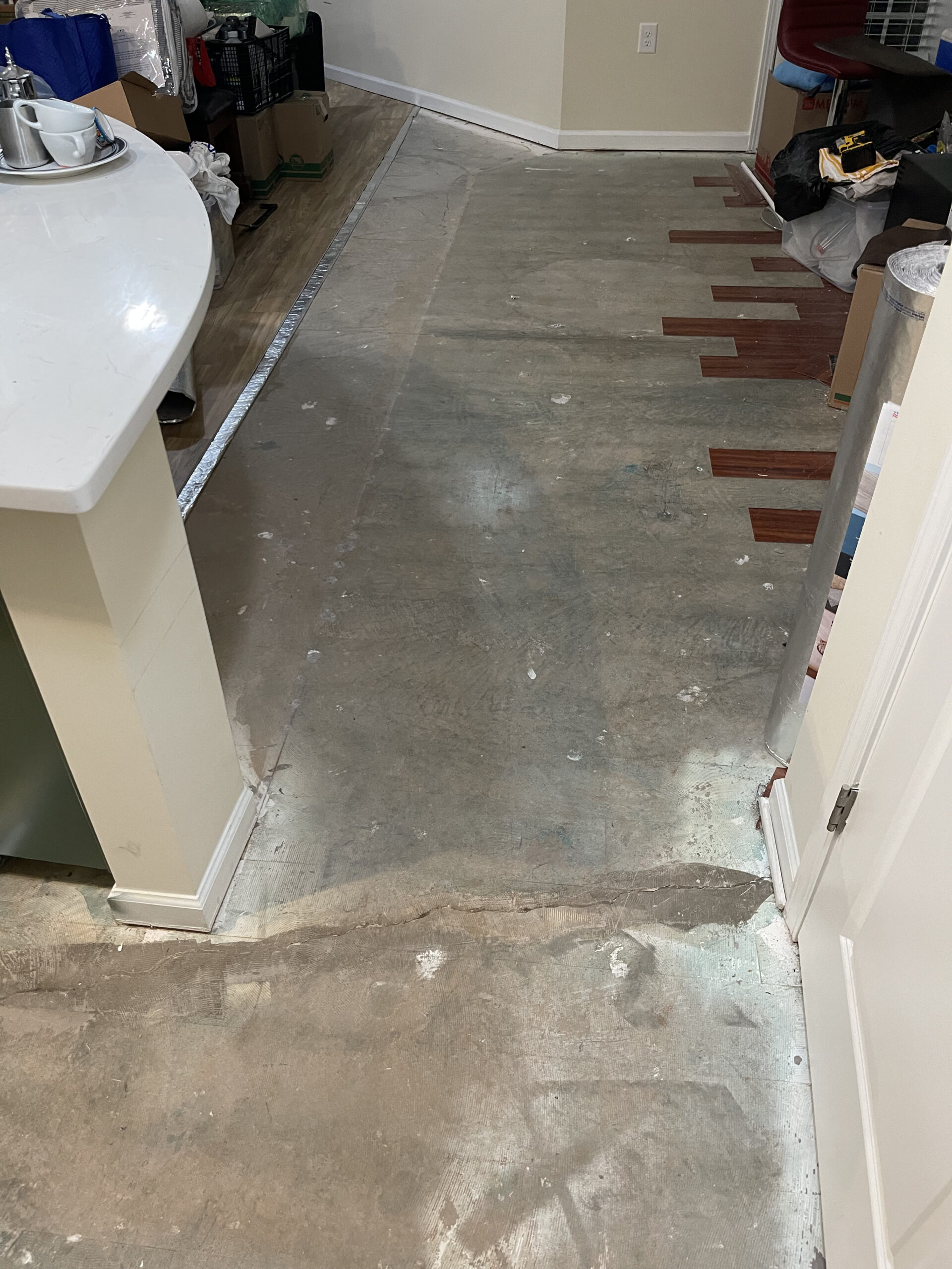 2024 01 07 Durham Morrisville NC LVP Installation 1300sf floor remoal lvp tiles 2
