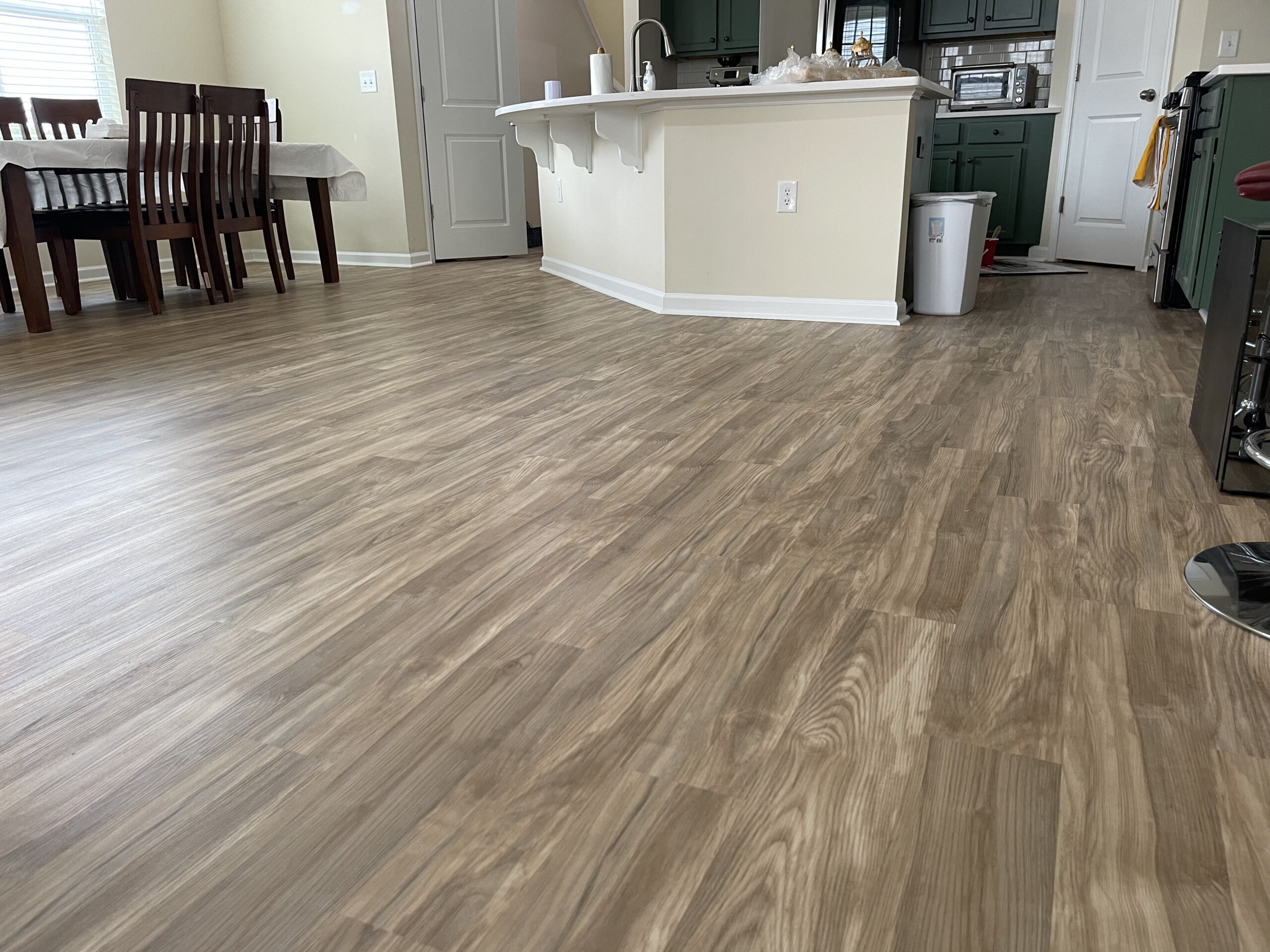 2024 01 07 Durham Morrisville NC LVP Installation 1300sf kitchen after 3