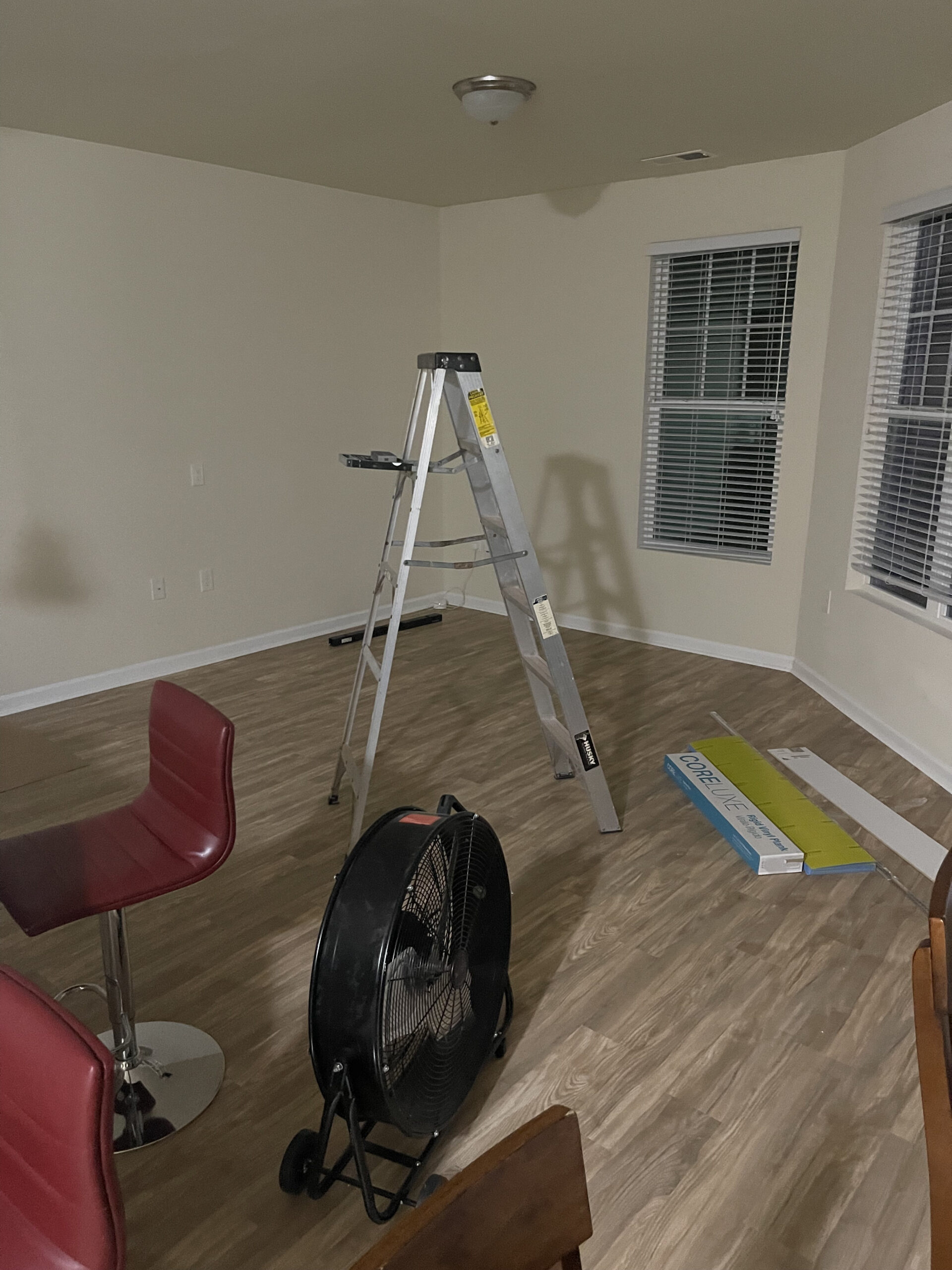 2024 01 07 Durham Morrisville NC LVP Installation 1300sf living room after 1